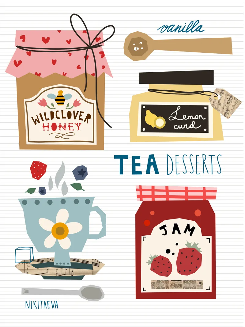 Cover image for Poster "Tea Desserts"