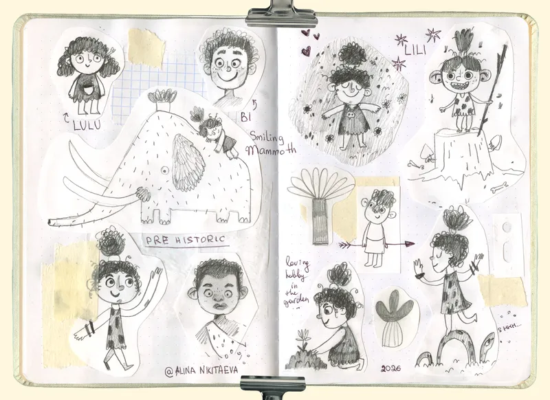 Sketchbook "Prehistoric Stories"