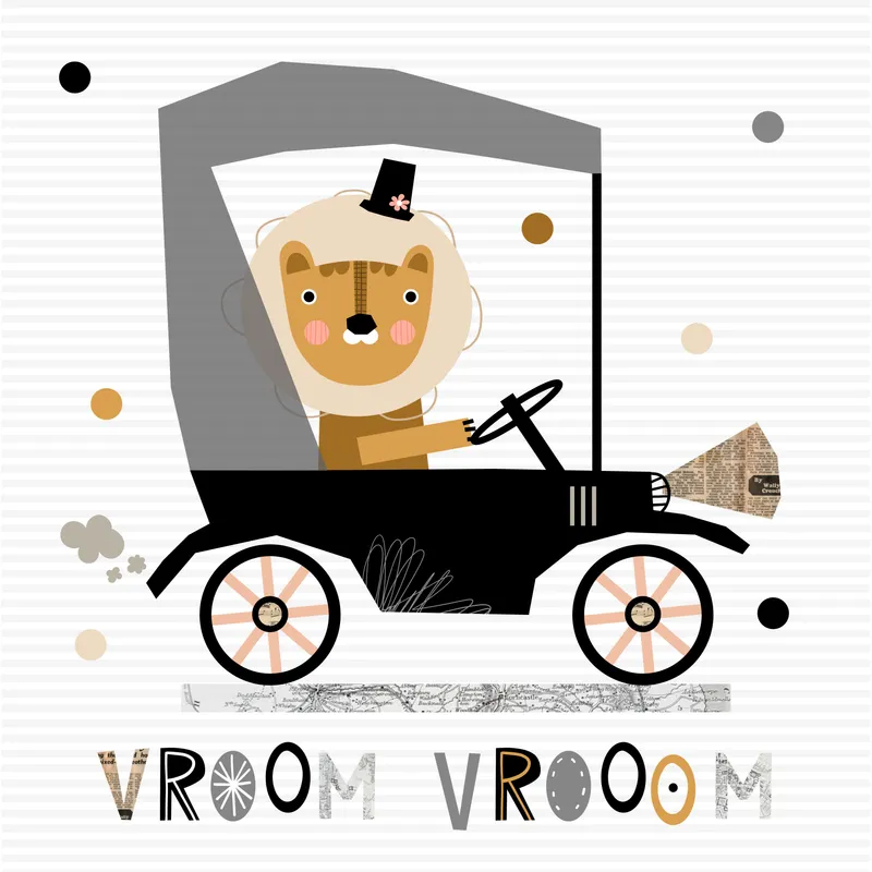 Cover image for Postcards "Vroom Vroom"